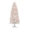 7ft. Pre-Lit White Carson Artificial Pine Christmas Tree, Clear Lights
